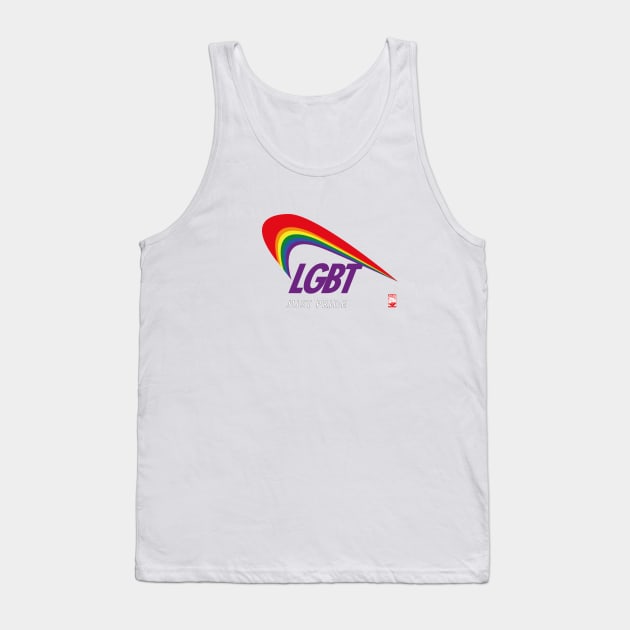 LGBT Just Pride Tank Top by JayGeeArt